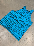 Turquoise Animal Print - Tie Dye Tank Top
