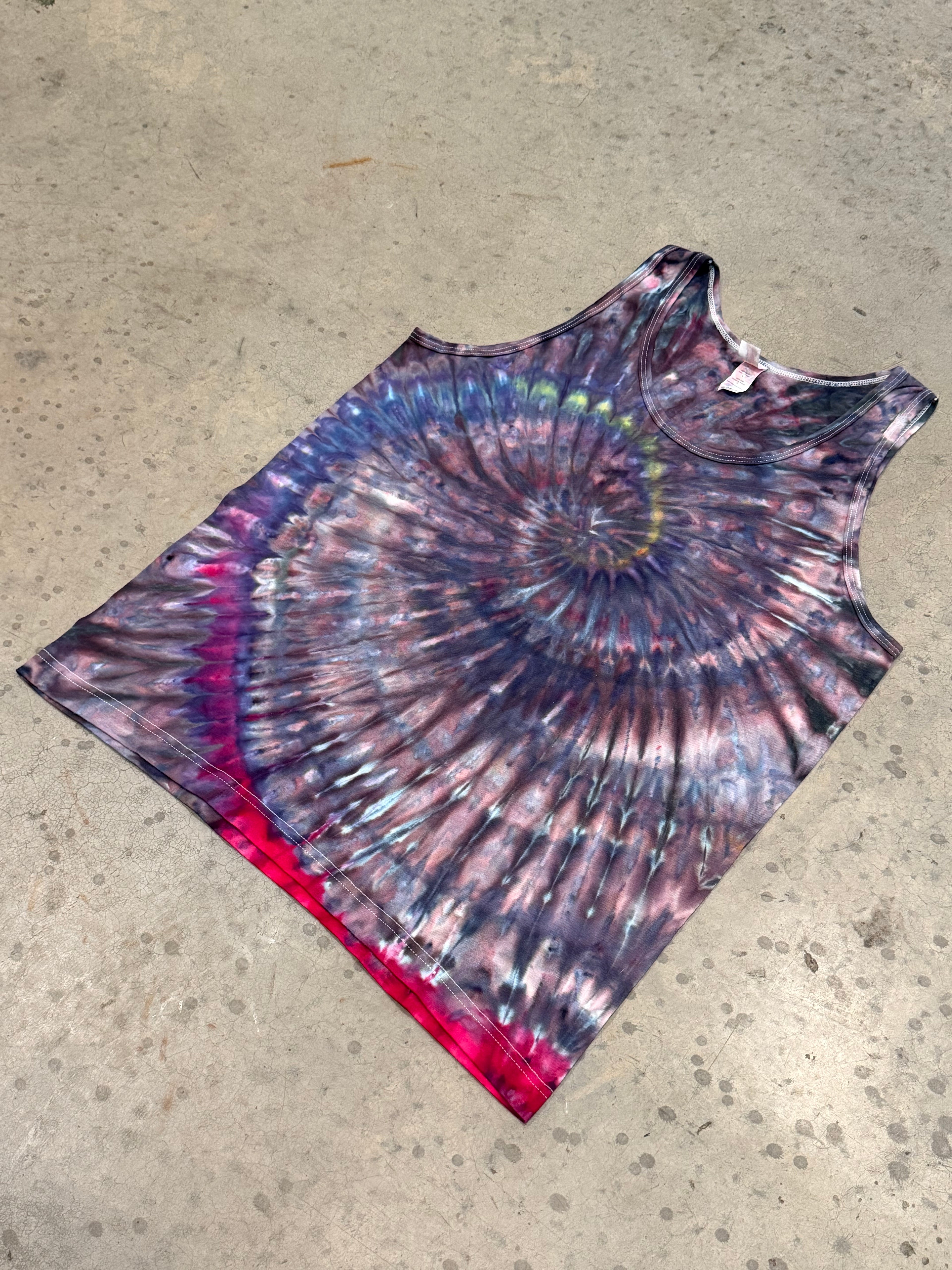Purple Depths Spiral - Tie Dye Tank Top