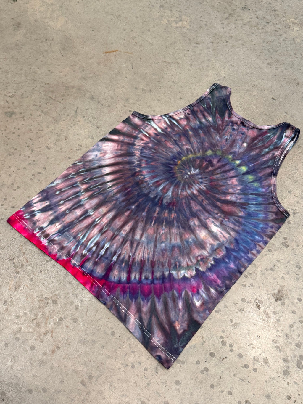 Purple Depths Spiral - Tie Dye Tank Top