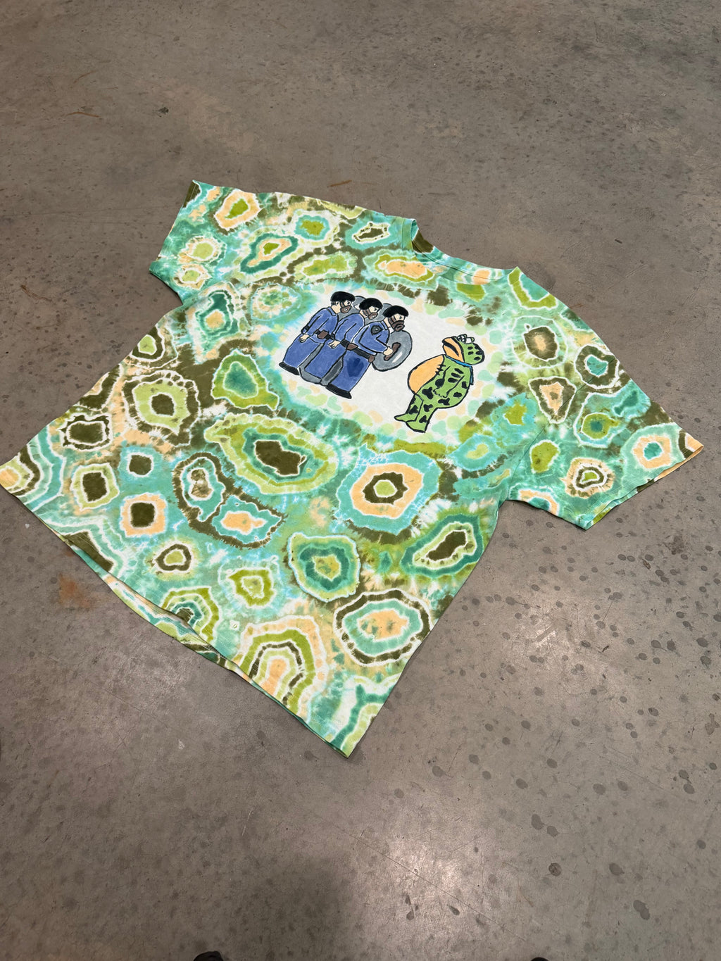 Portland Frog - Dye Painting & Geodes - Custom T-Shirt