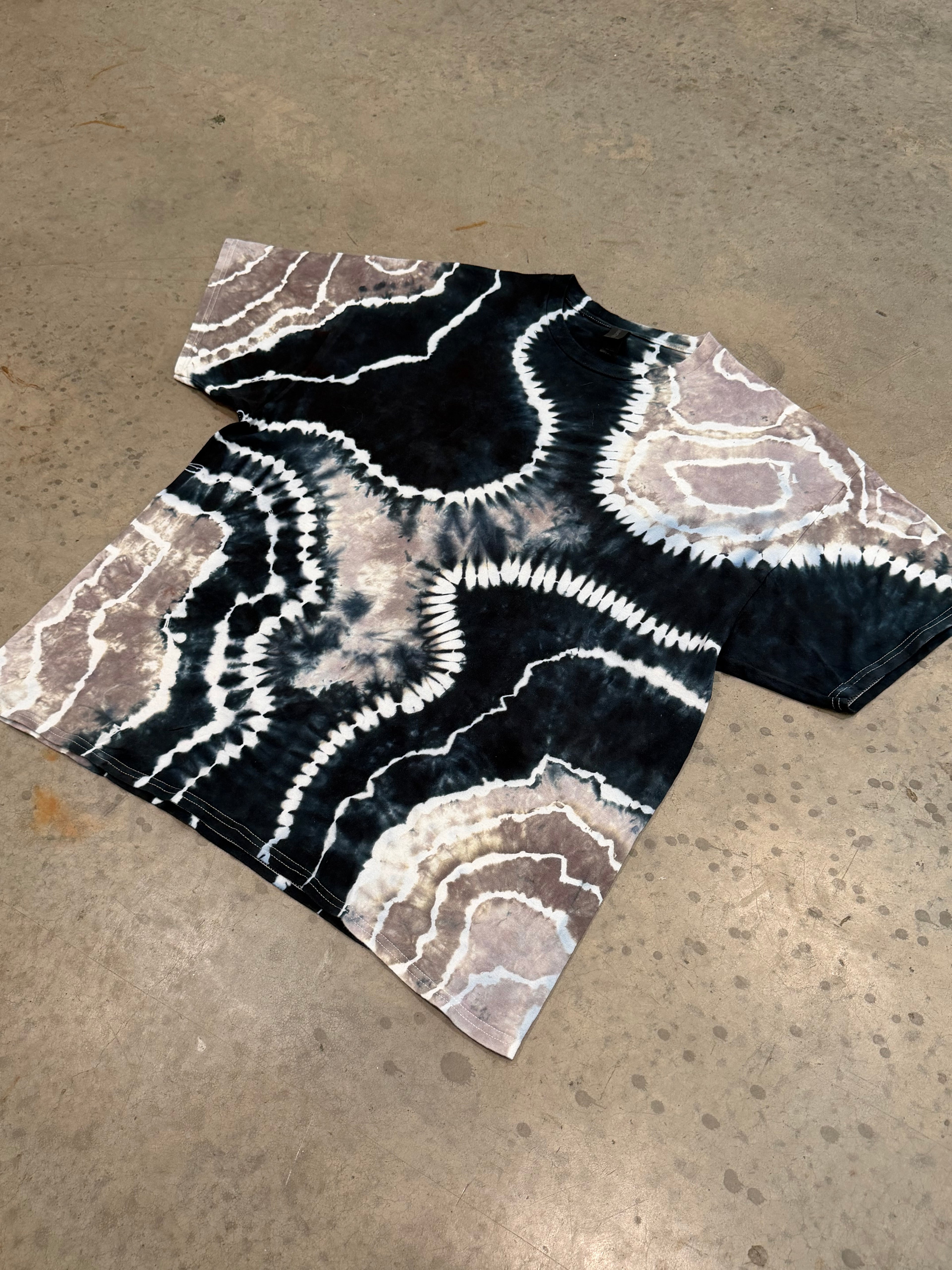 Black & Grey Tie Dye T shirt