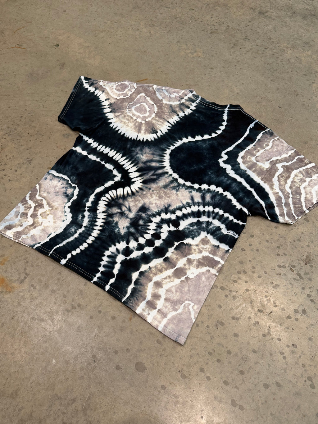 Black & Grey Tie Dye T shirt