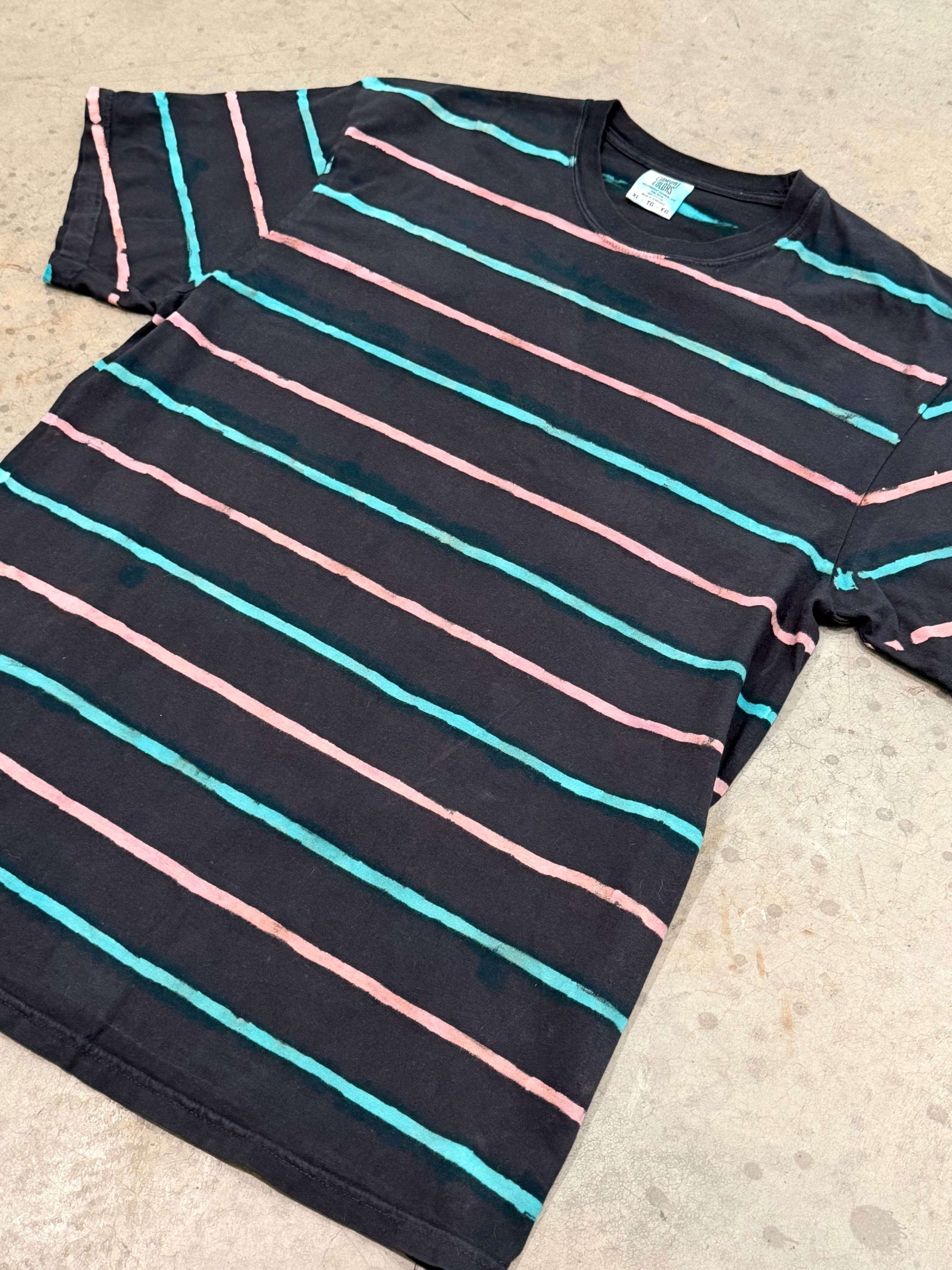 Perfectly Imperfect Striped Shirt - Turquoise & Lavender